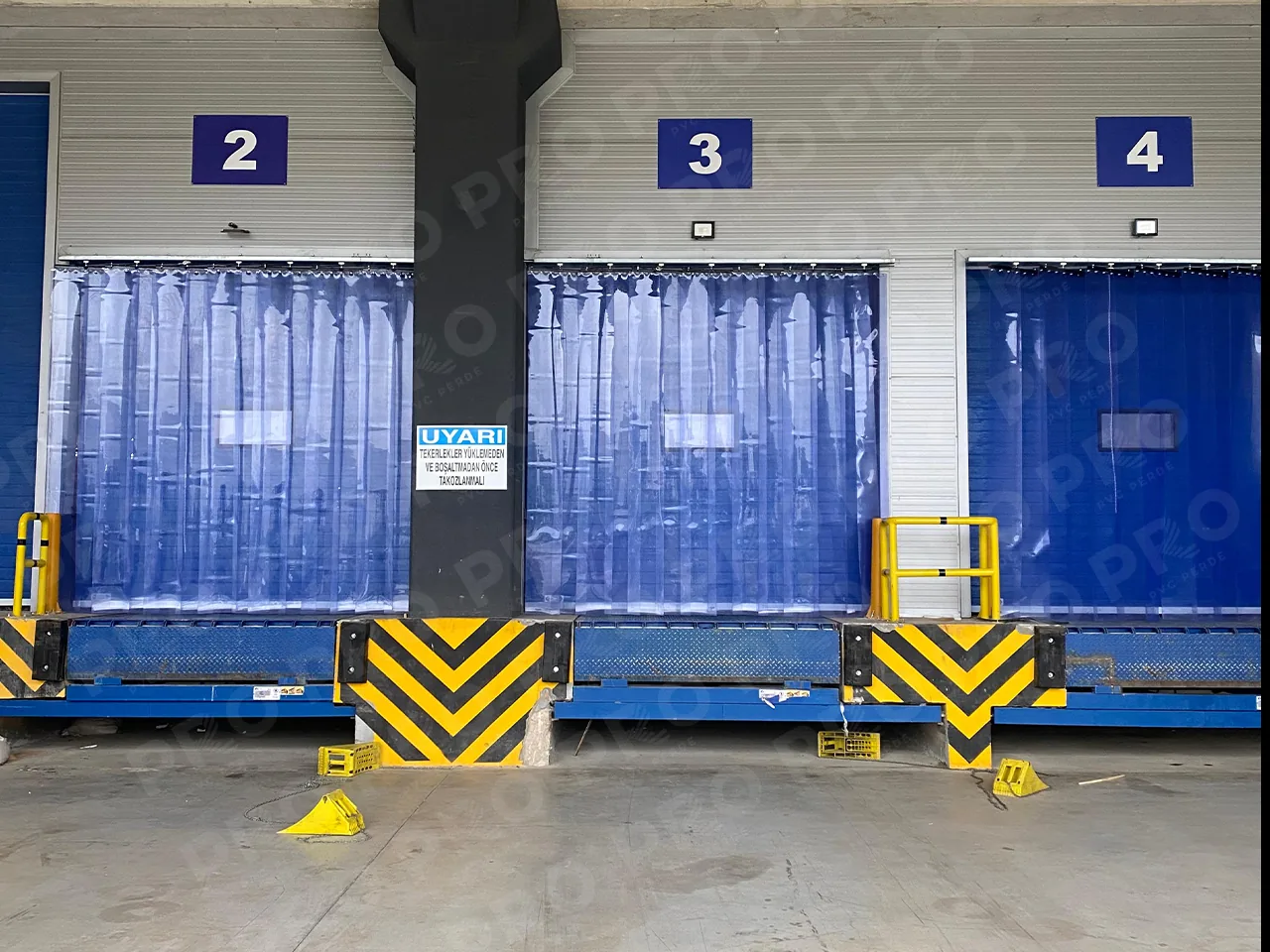 Yükleme Rampası PVC Şerit Perde Uygulaması uygulama görseli