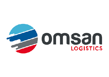Omsan Logistics referans logosu - lojistik depo ve sevkiyat geçiş alanları için PVC perde uygulaması