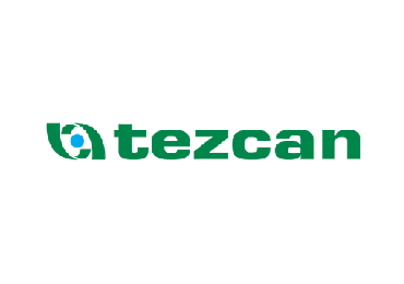 Tezcan referans logosu - sanayi üretim ve depo geçiş alanları için PVC perde uygulaması